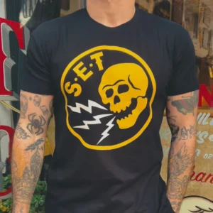 Spread Eagle Tattoo Screaming Skull T-Shirt